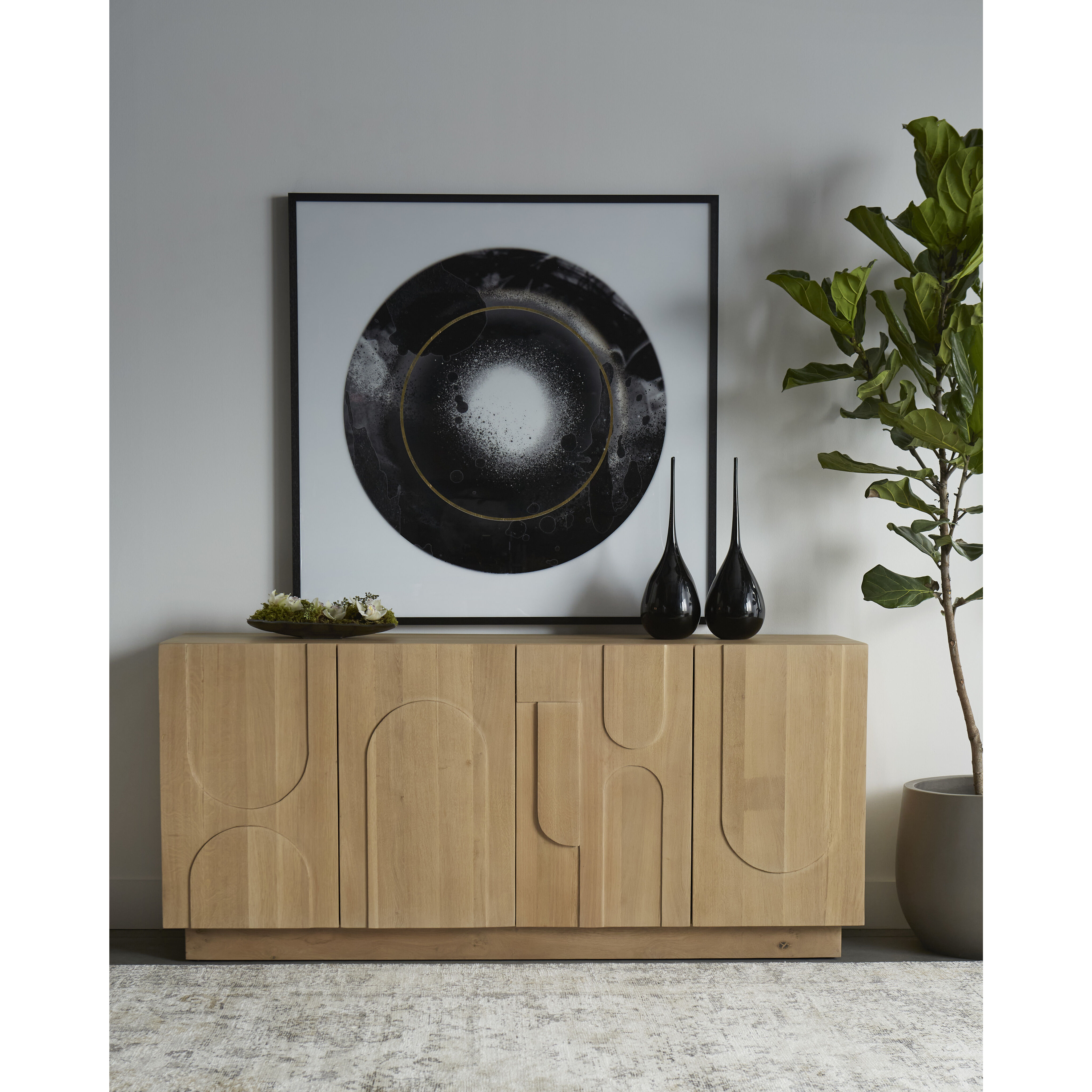 Cove 74 X 17.75 inch Rustic Oak Sideboard